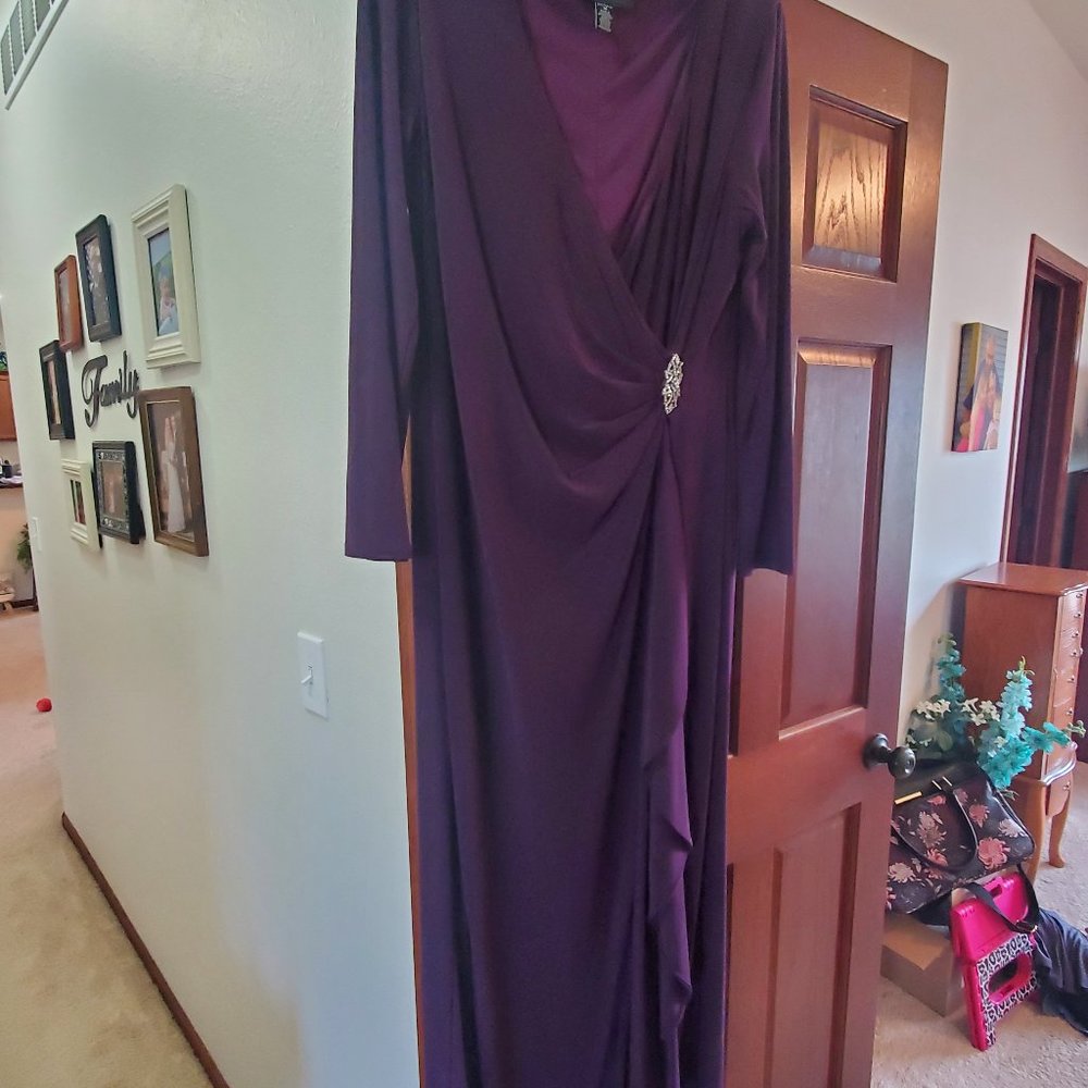 Purple formal evening gown